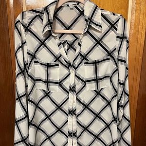 Express portofino button collar shirt